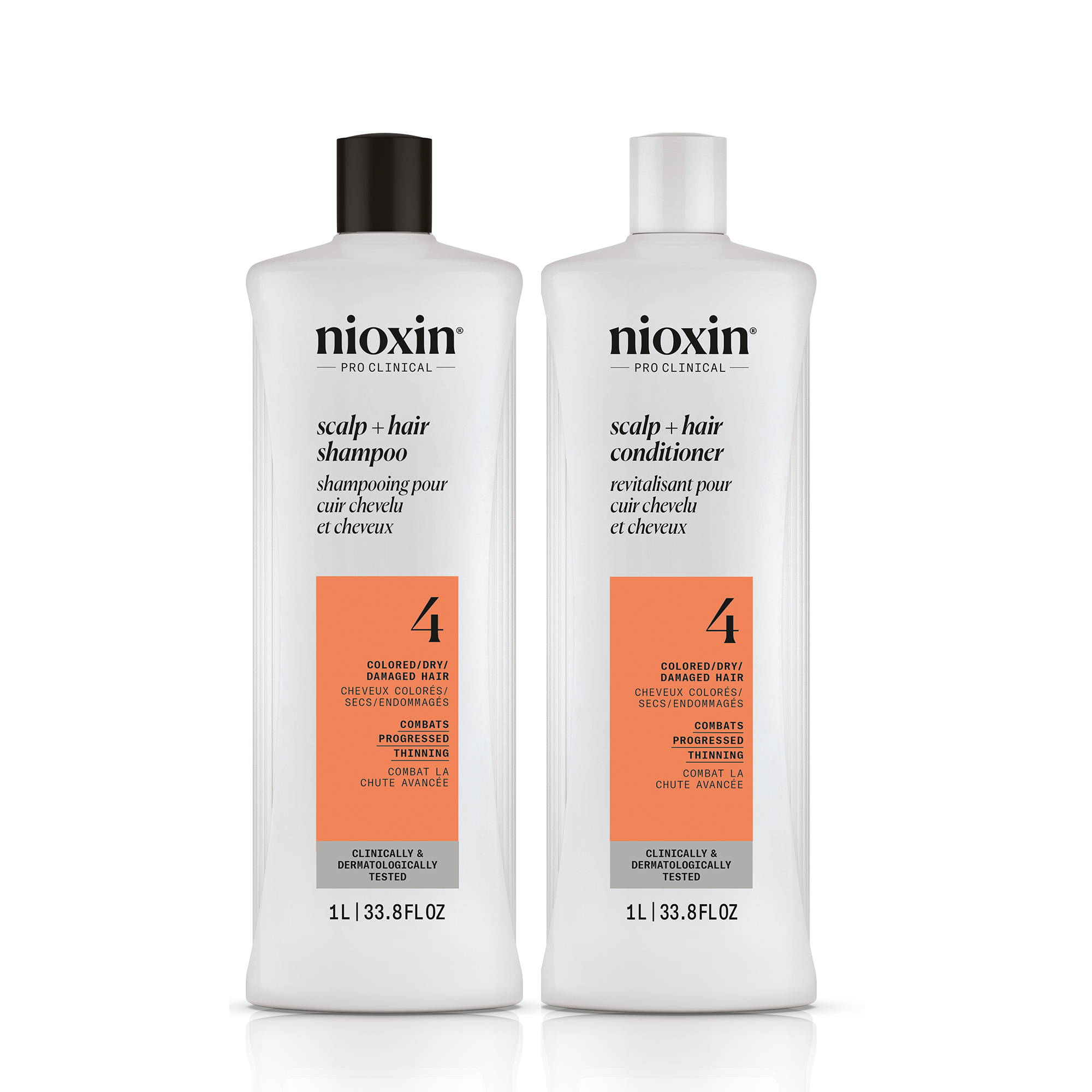 Nioxin System 4 Scalp + Hair Shampoo and Conditioner Liter Duo ($104 Value) / 33.8OZ