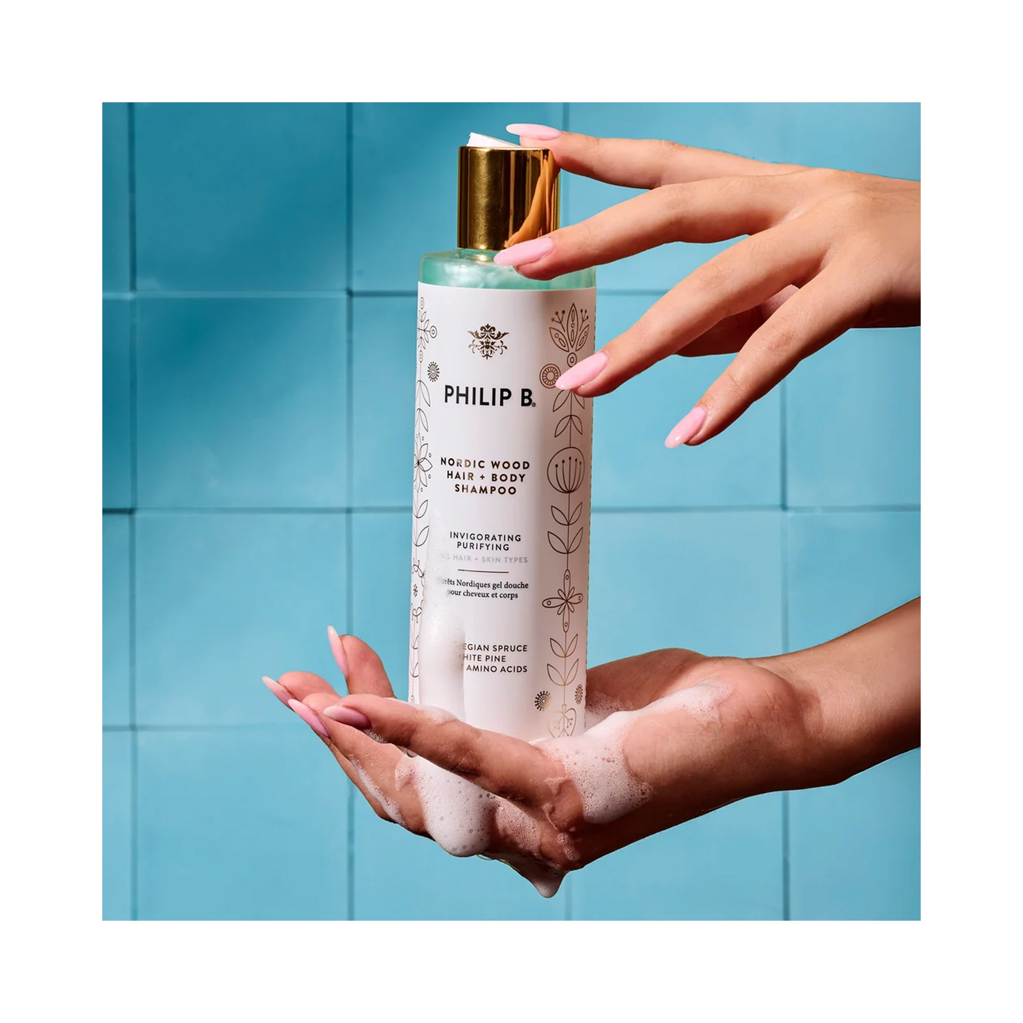 Philip B Nordic Wood Hair & Body Shampoo / 11.8OZ