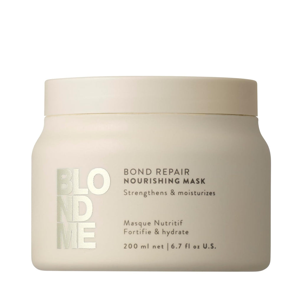 Schwarzkof Professional BLONDME Bond Repair Nourishing Mask 6.7 oz beige jar thumbnail 1