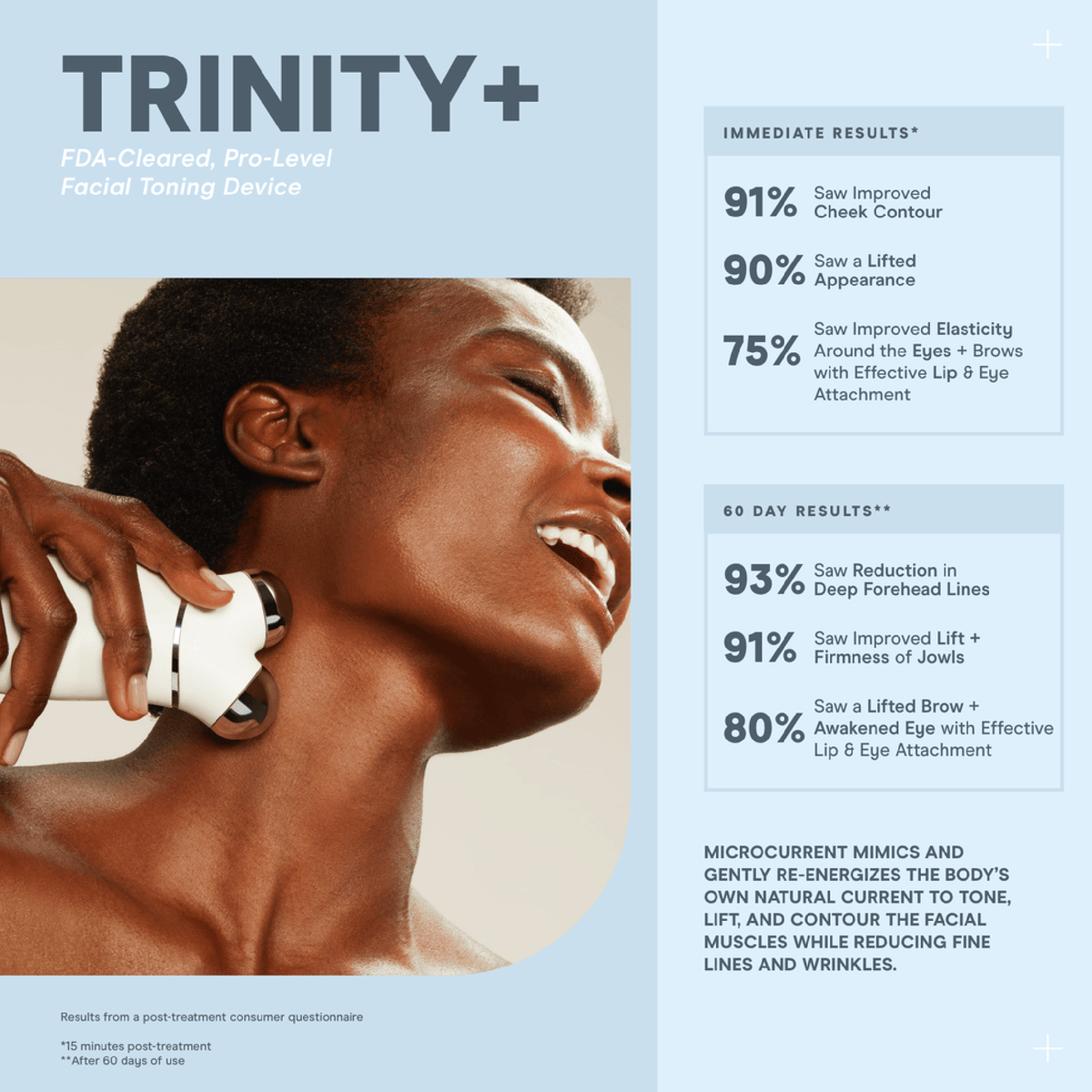 NuFace Trinity+ WITH Effective Lip & Eye Attachment Kit / KIT, image 27375529263254