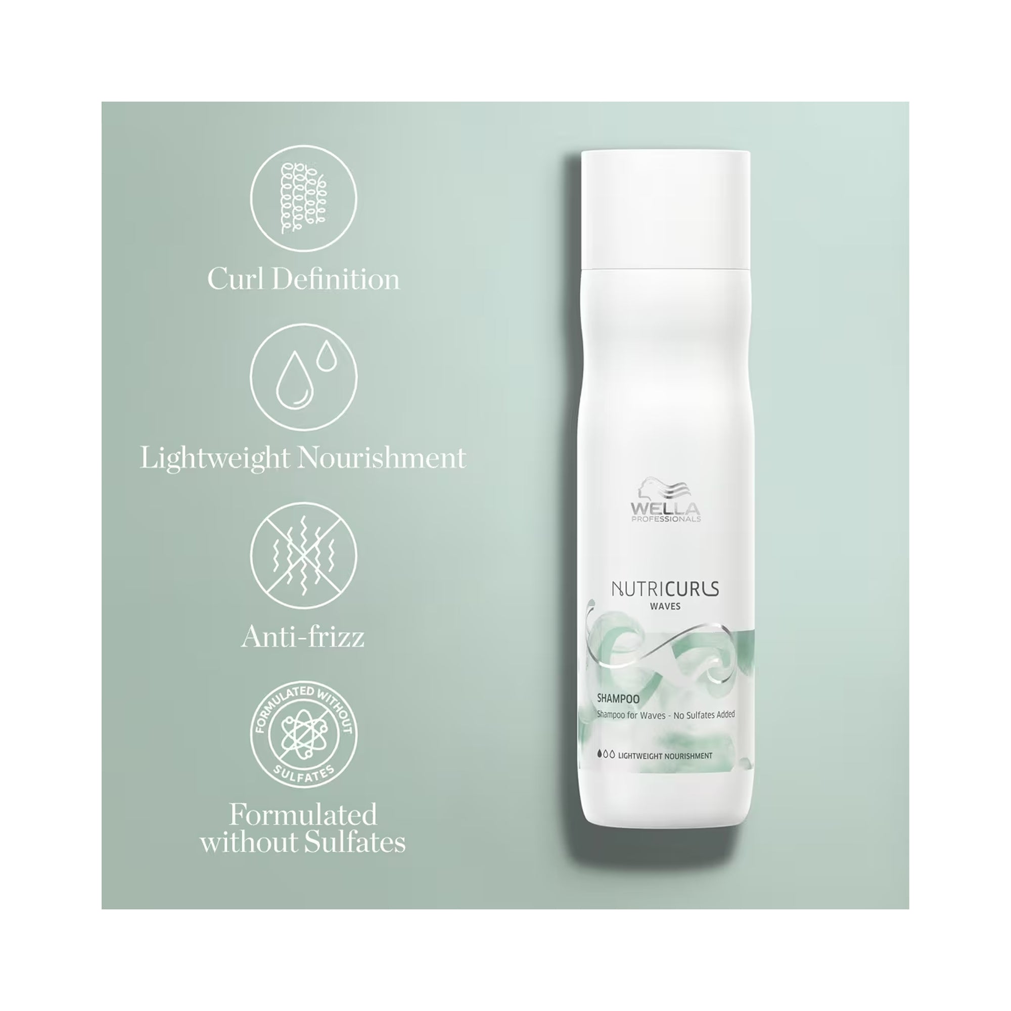 Wella Nutricurls Shampoo for Waves / 8.4OZ