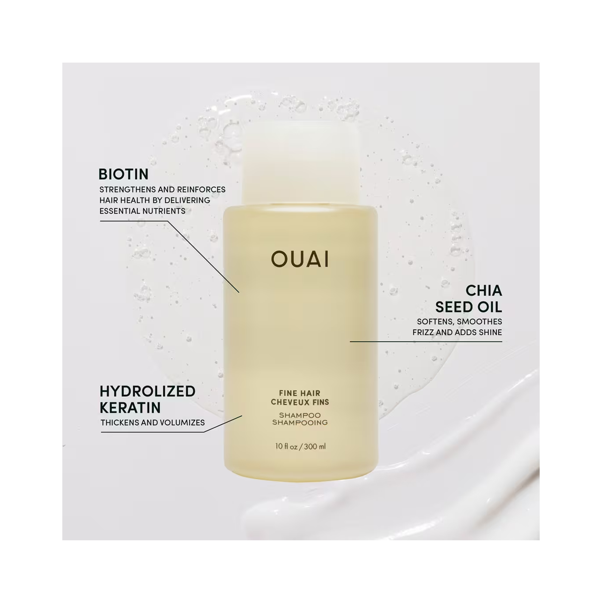 OUAI Fine Hair Shampoo / 10OZ