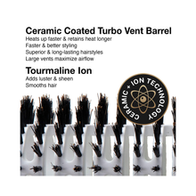 Olivia Garden Ceramic + Ion Turbo Vent Combo Round Brush