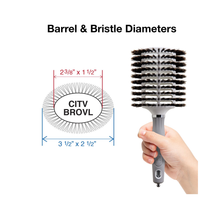 Olivia Garden Ceramic + Ion Turbo Vent Combo Round Brush