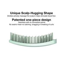 Olivia Garden CurlyHair Dual Bristle Vented Brush-Green