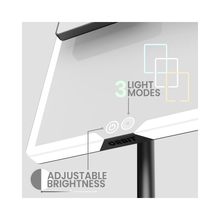 LUNA London ORBIT 7x Magnifying LED Vanity Mirror with 3 Light Modes / PHANTOM BLACK