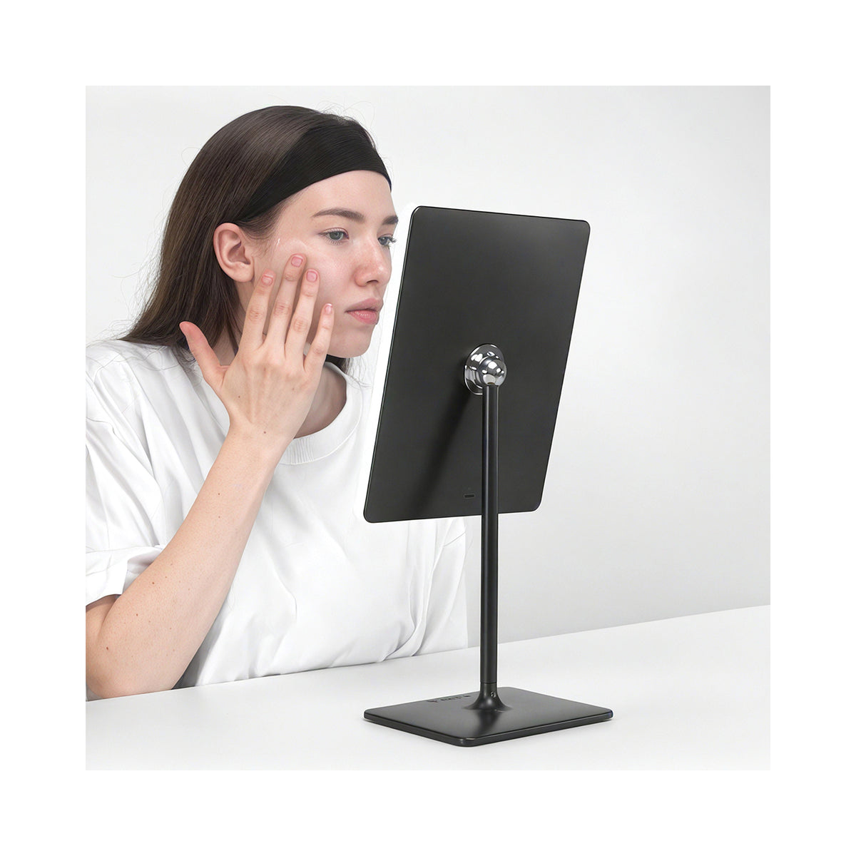 LUNA London ORBIT 7x Magnifying LED Vanity Mirror with 3 Light Modes / PHANTOM BLACK, image 46179578544278