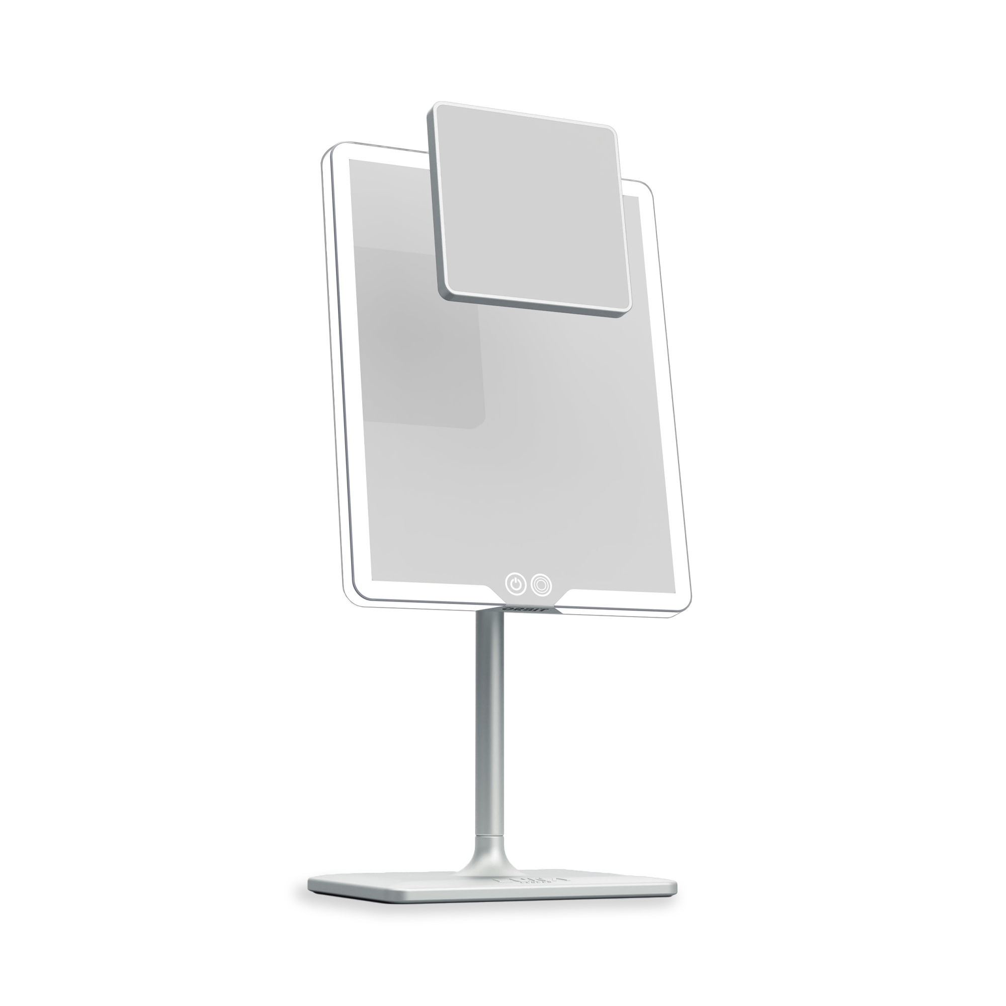 LUNA London ORBIT 7x Magnifying LED Vanity Mirror with 3 Light Modes / CHALK GREY