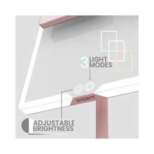 LUNA London ORBIT 7x Magnifying LED Vanity Mirror with 3 Light Modes / BLUSH ROSE