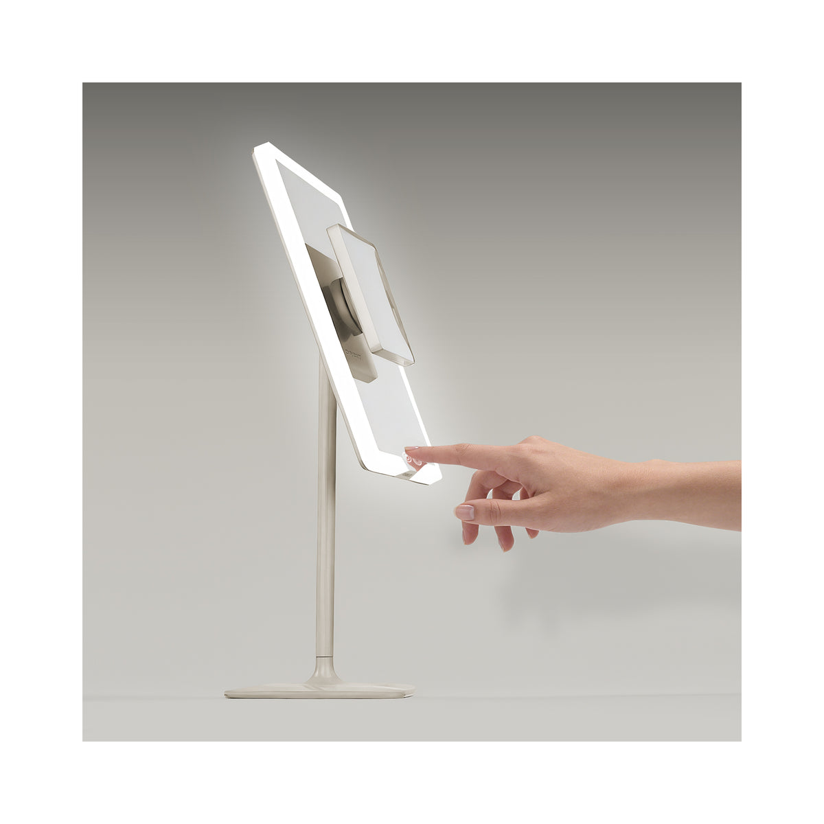 LUNA London ORBIT 7x Magnifying LED Vanity Mirror with 3 Light Modes / SOFT STONE, image 46179580706966