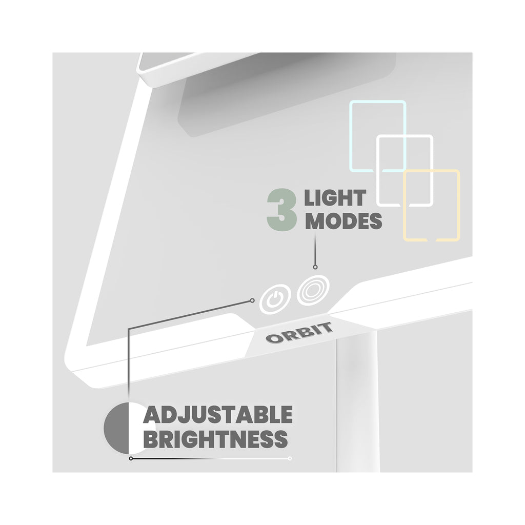 LUNA London ORBIT 7x Magnifying LED Vanity Mirror with 3 Light Modes / ALPINE WHITE thumbnail 32