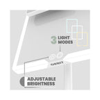 LUNA London ORBIT 7x Magnifying LED Vanity Mirror with 3 Light Modes / ALPINE WHITE