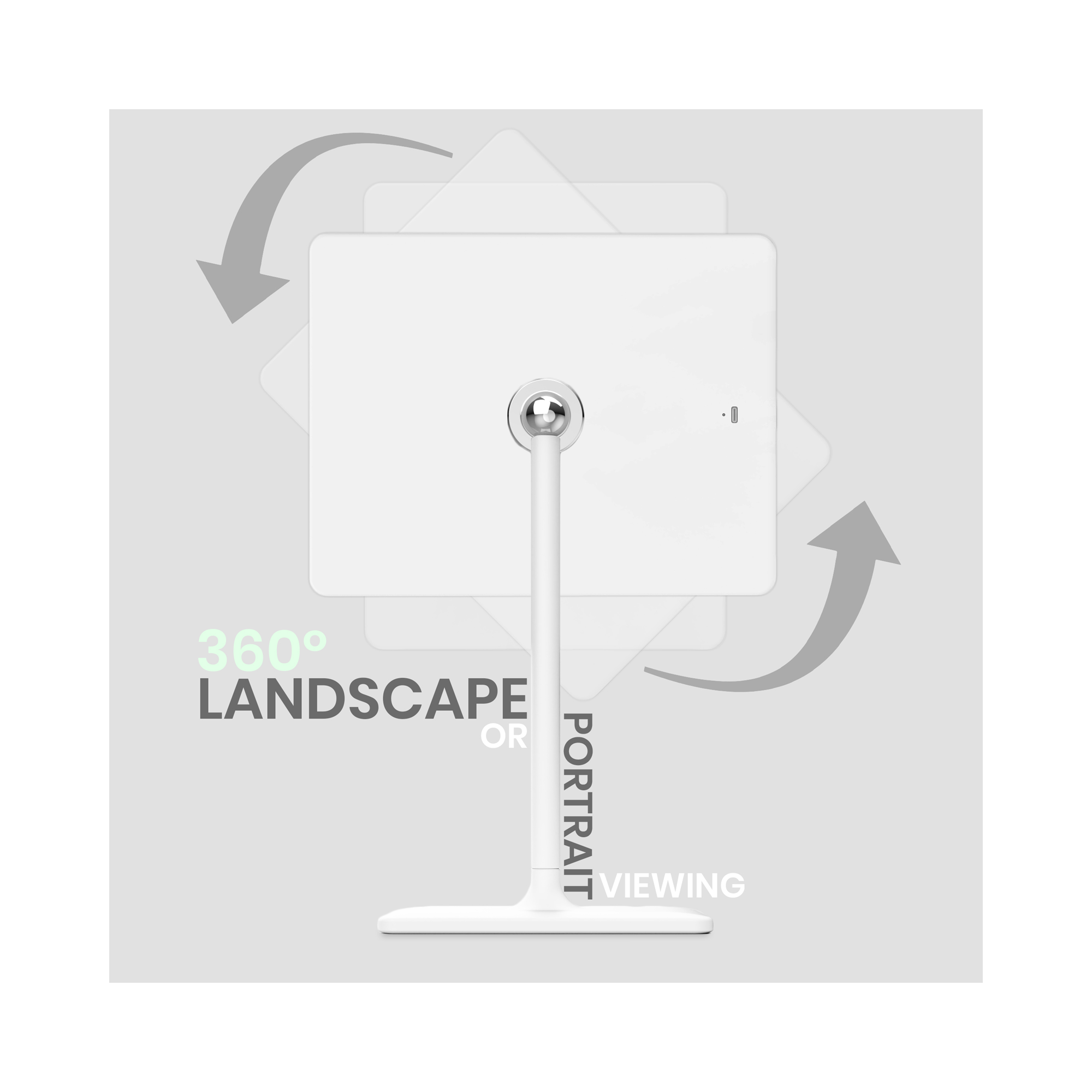 LUNA London ORBIT 7x Magnifying LED Vanity Mirror with 3 Light Modes / ALPINE WHITE