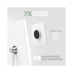 LUNA London ORBIT 7x Magnifying LED Vanity Mirror with 3 Light Modes / ALPINE WHITE