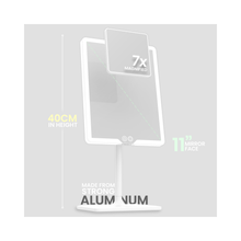 LUNA London ORBIT 7x Magnifying LED Vanity Mirror with 3 Light Modes / ALPINE WHITE