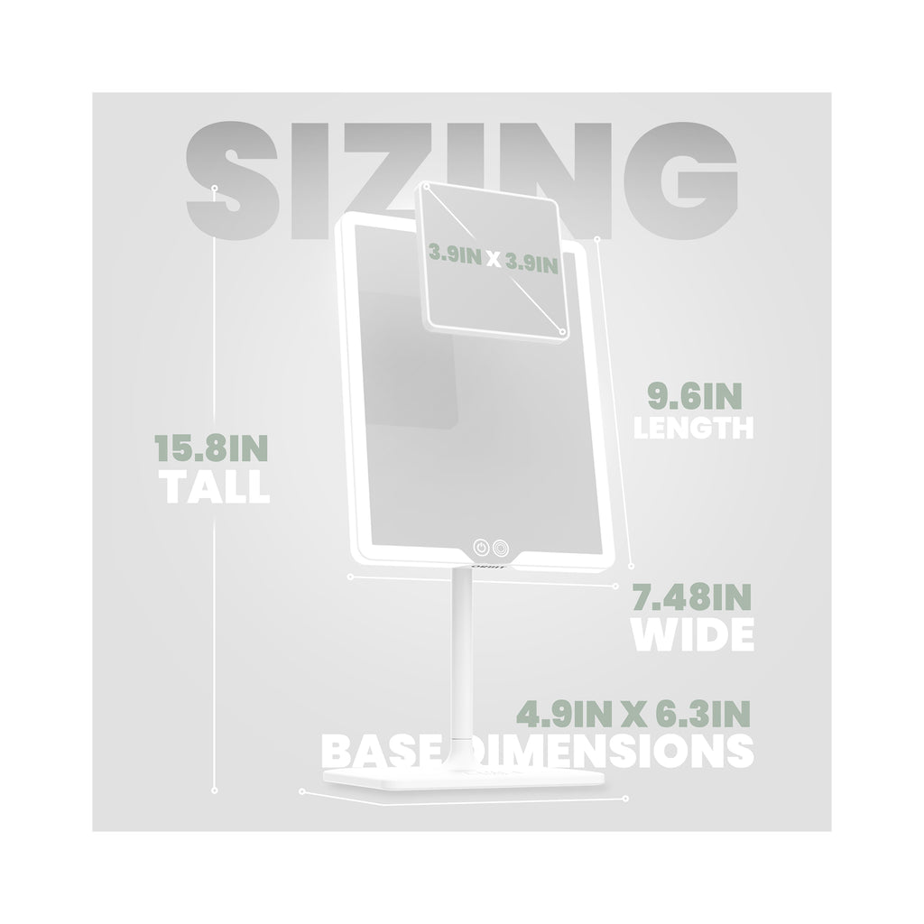 LUNA London ORBIT 7x Magnifying LED Vanity Mirror with 3 Light Modes / ALPINE WHITE thumbnail 35