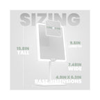 LUNA London ORBIT 7x Magnifying LED Vanity Mirror with 3 Light Modes / ALPINE WHITE