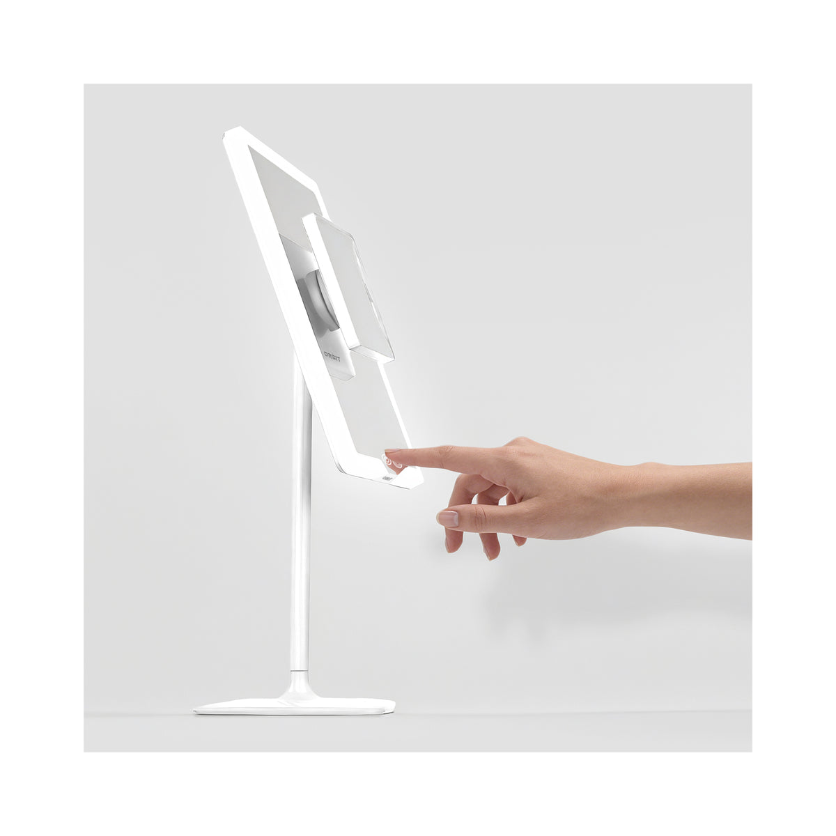 LUNA London ORBIT 7x Magnifying LED Vanity Mirror with 3 Light Modes / ALPINE WHITE, image 46179582607510