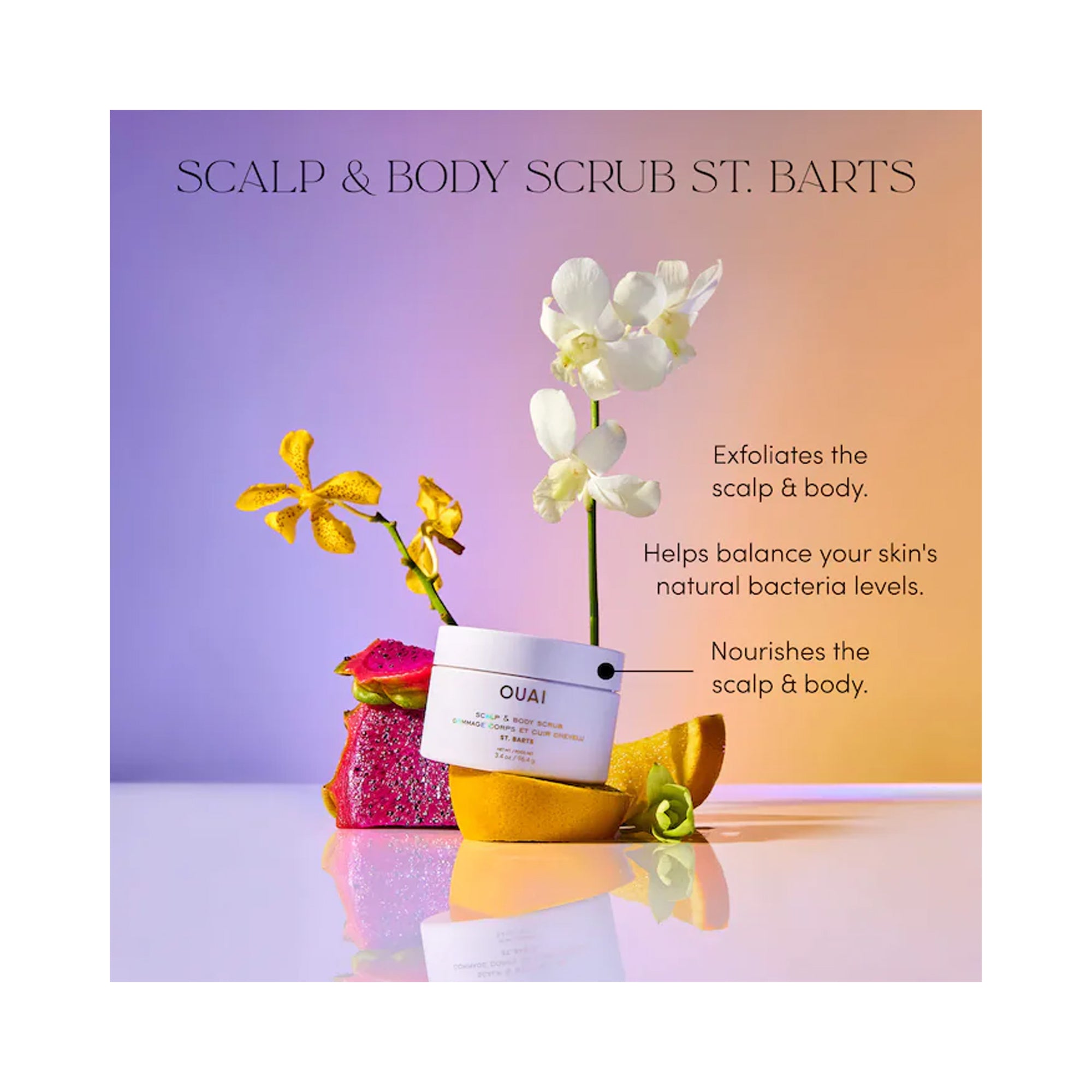OUAI Scalp & Body Scrub St. Barts / 8.8OZ