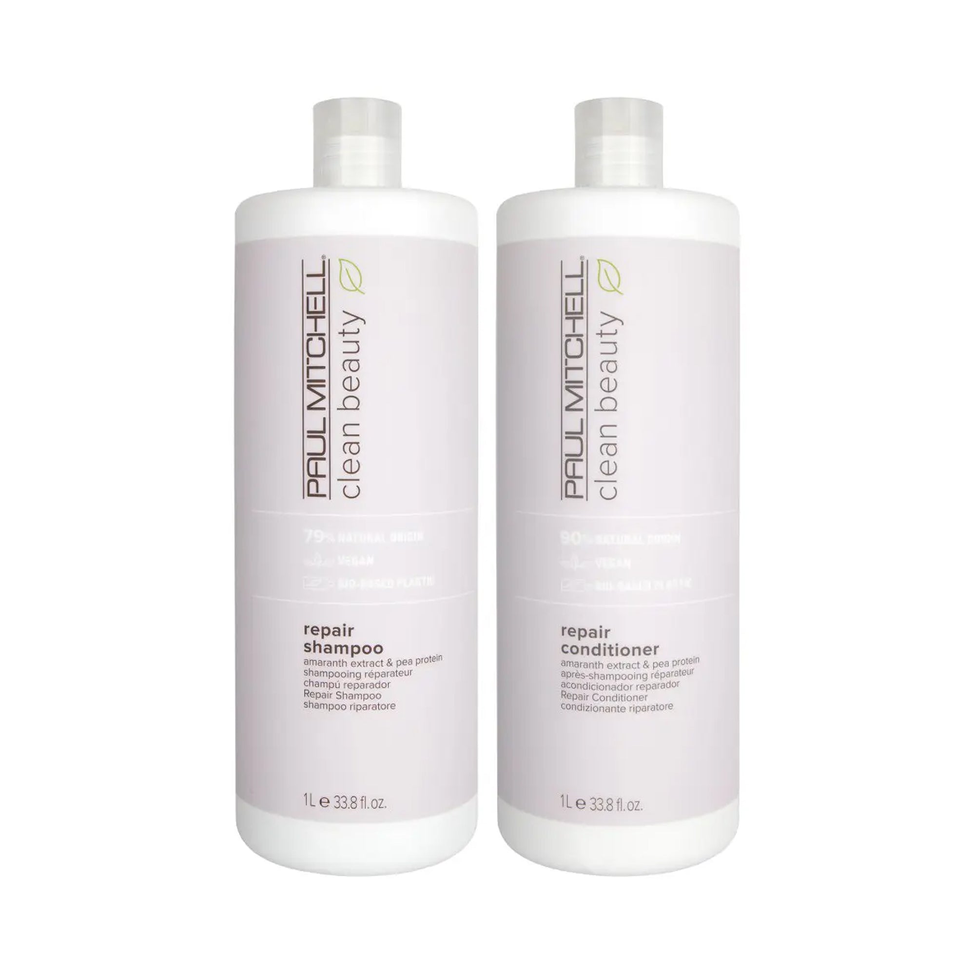 Paul Mitchell Clean Beauty Repair Shampoo and Conditioner Liter Duo / LT Duo