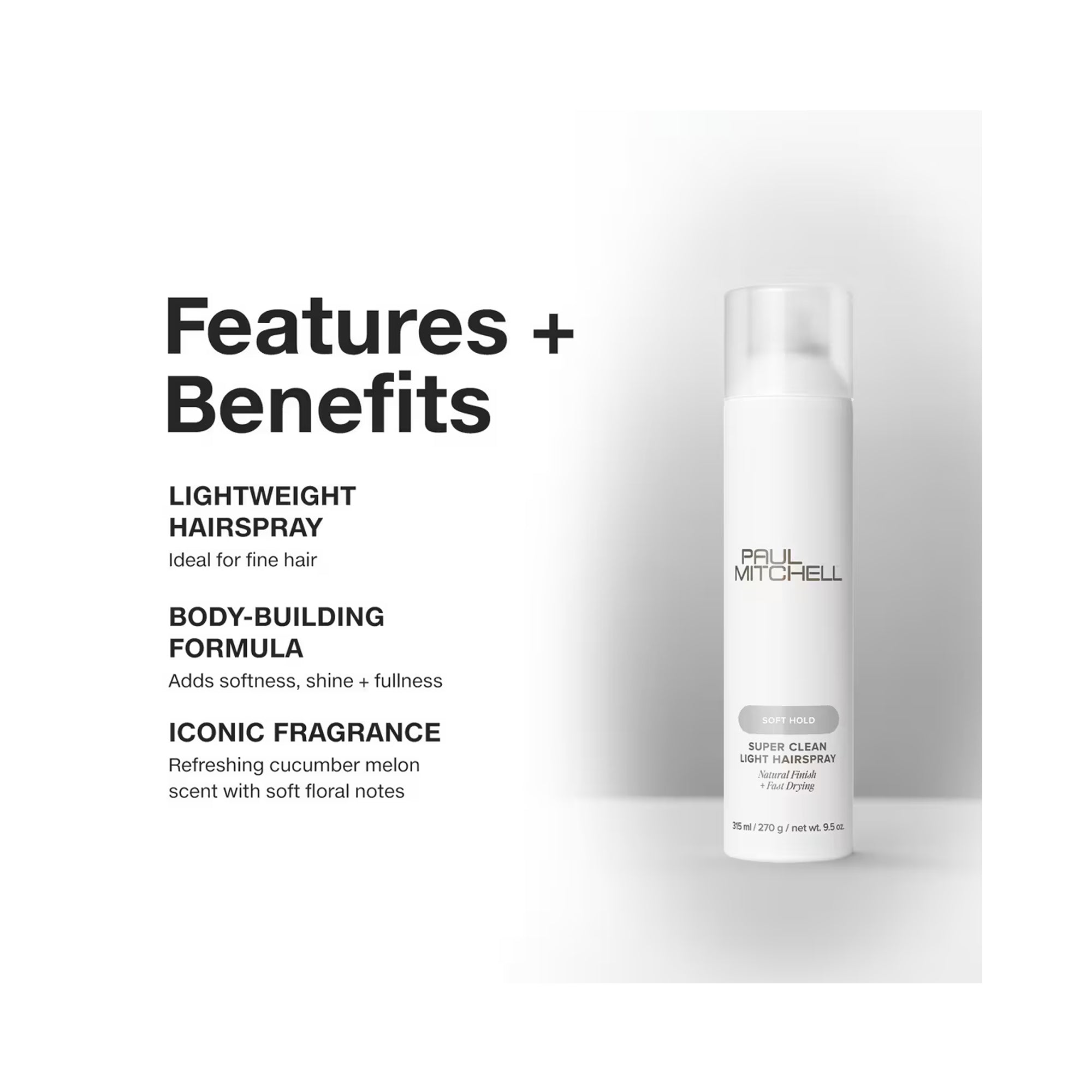 Paul Mitchell Super Clean Light Hairspray / 9.5OZ