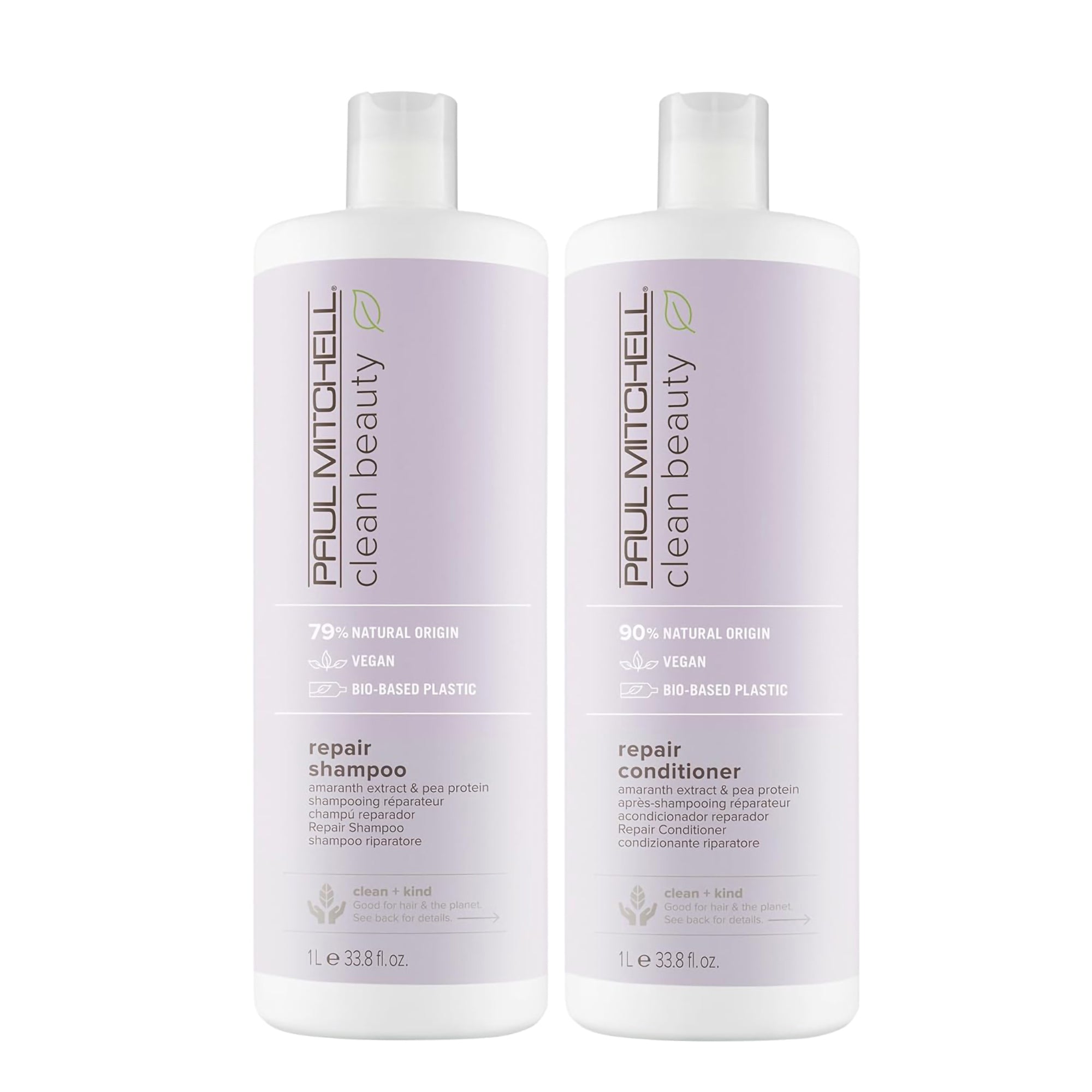 Paul Mitchell Clean Beauty Repair Shampoo and Conditioner Liter Duo / 33OZ