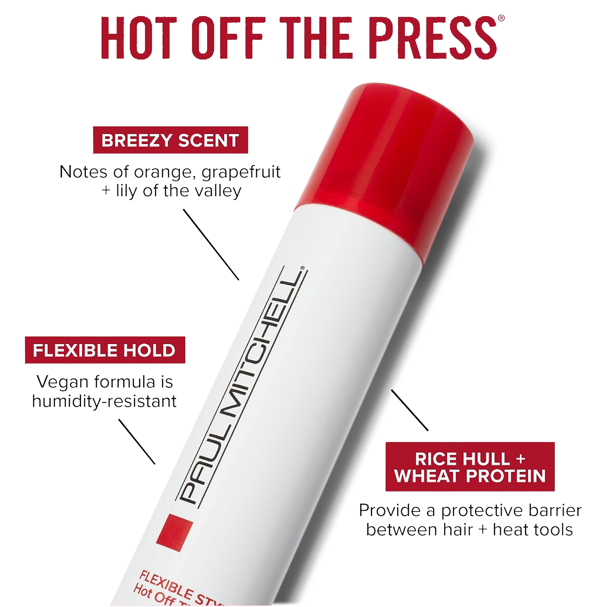 Paul Mitchell Hot Off The Press Thermal Protection Hair Spray / 6.OZ