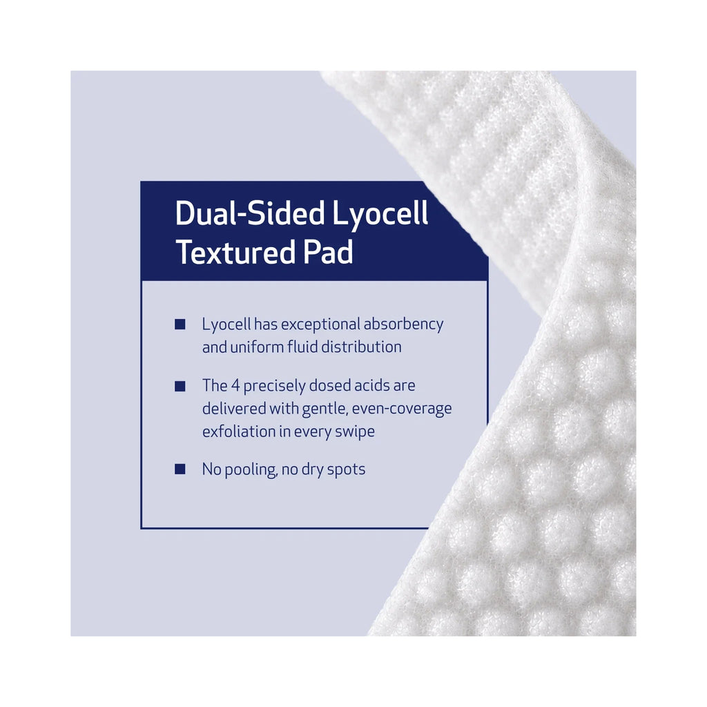 Obagi Clenziderm M.D. Resurfacing Multi-Acid Peel Pads, white cloth, dual-sided lyocell textured pad thumbnail 6