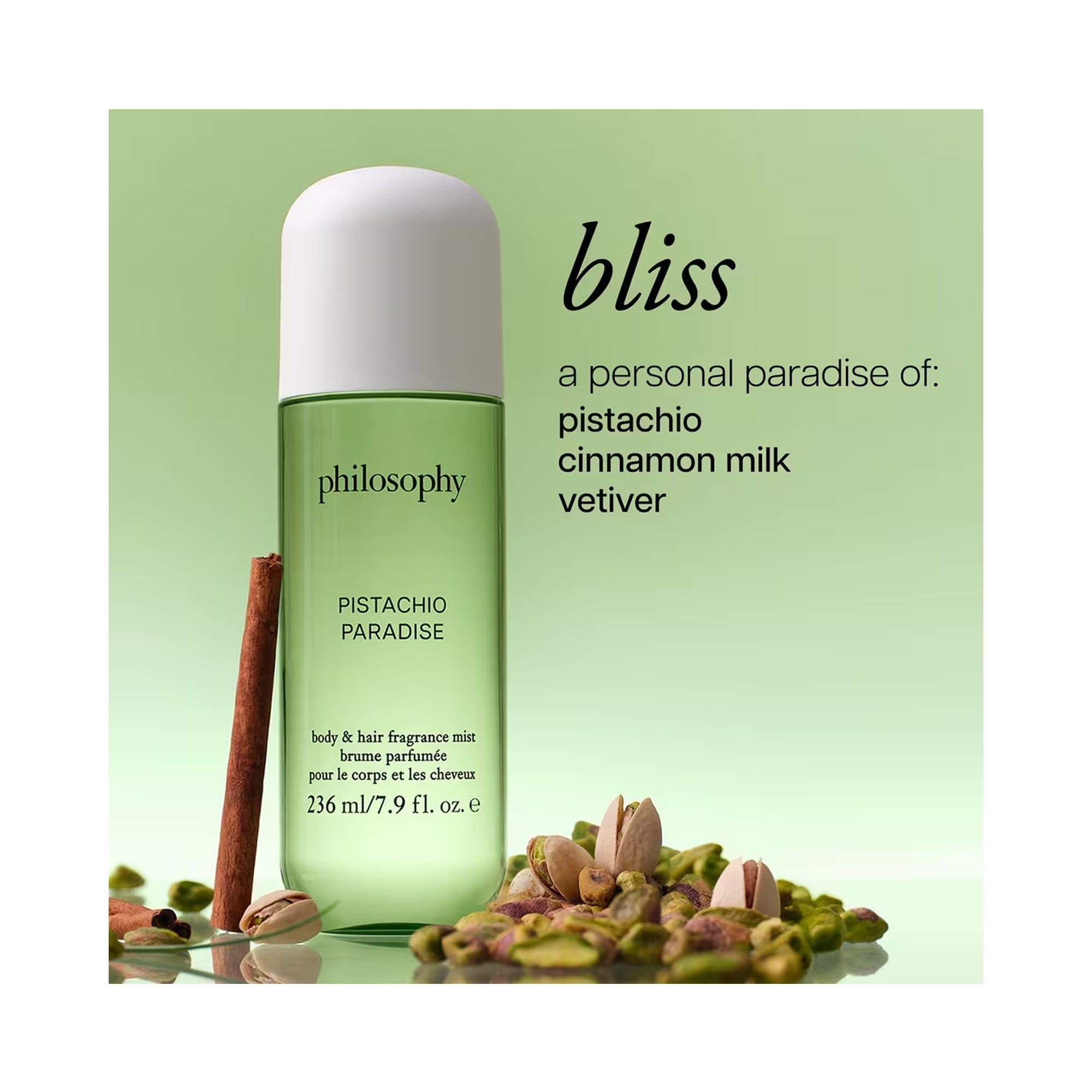 Philosophy Body & Hair Fragrance Mist / PISTACHIO PARADISE