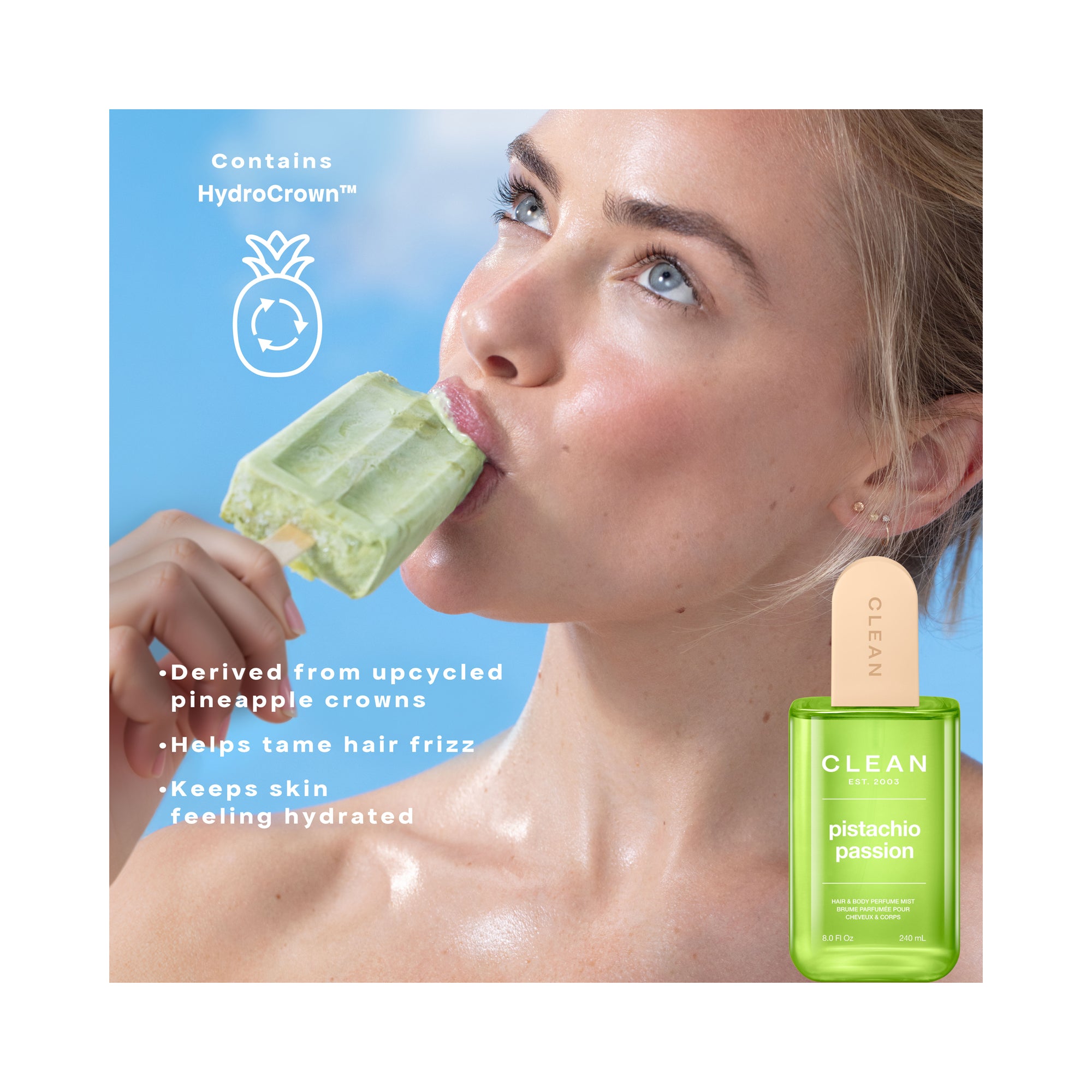 CLEAN Pistachio Passion Hair & Body Perfume Mist / 8OZ