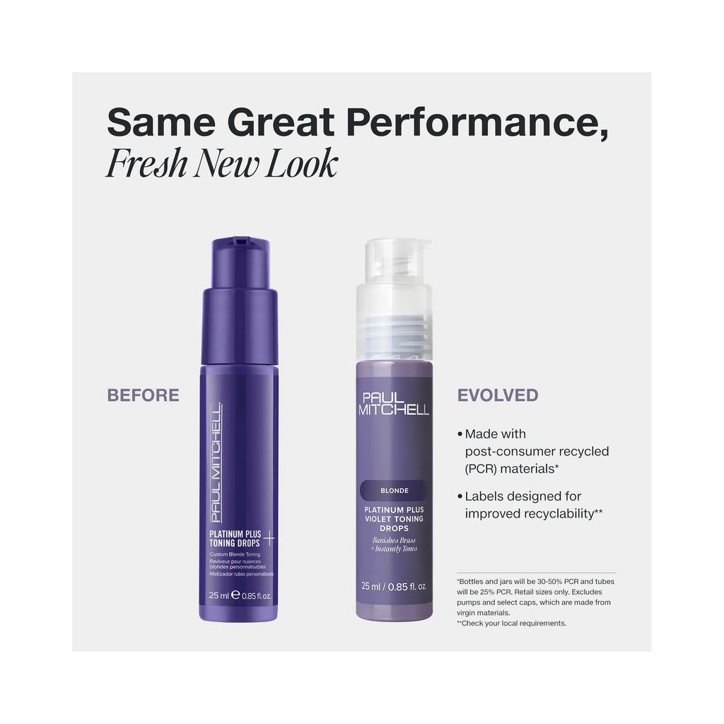 Paul Mitchell Platinum Plus Violet Toning Drops / .85 OZ thumbnail 2