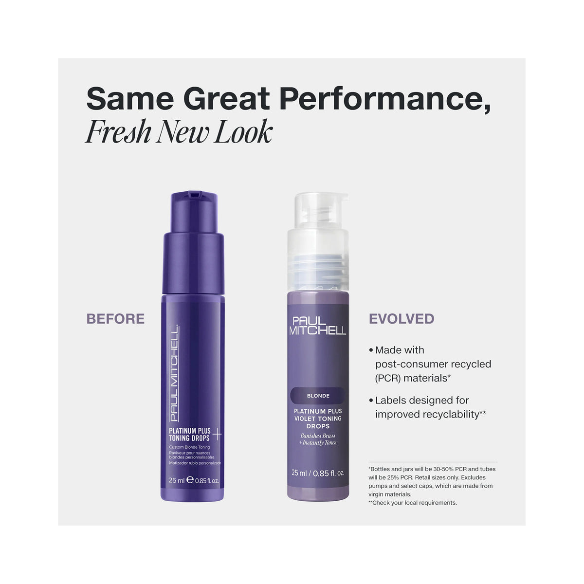 Paul Mitchell Platinum Plus Violet Toning Drops / .85 OZ, image 32207559852182