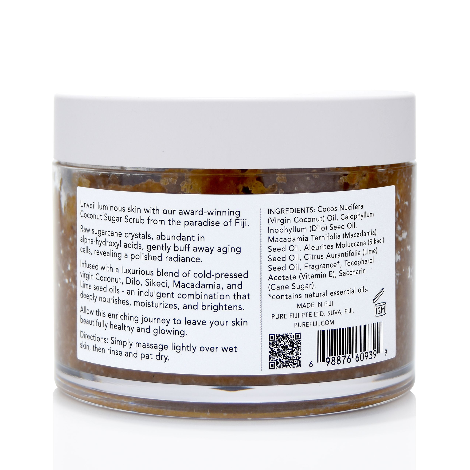 Pure_Fiji_Coconut_Sugar_Scrub_Coconut_lime_blossom_10.14oz / Coco Lime Blossom