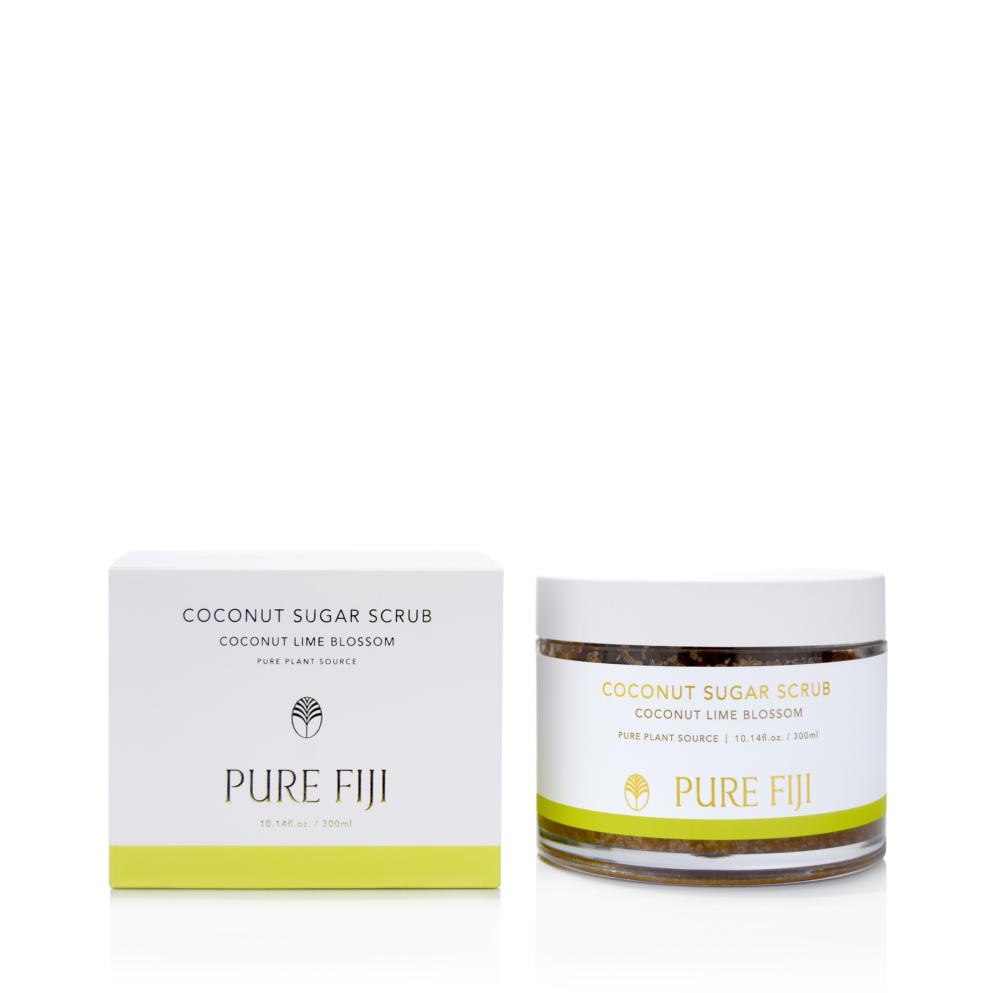 Pure_Fiji_Coconut_Sugar_Scrub_Coconut_lime_blossom_10.14oz / Coco Lime Blossom