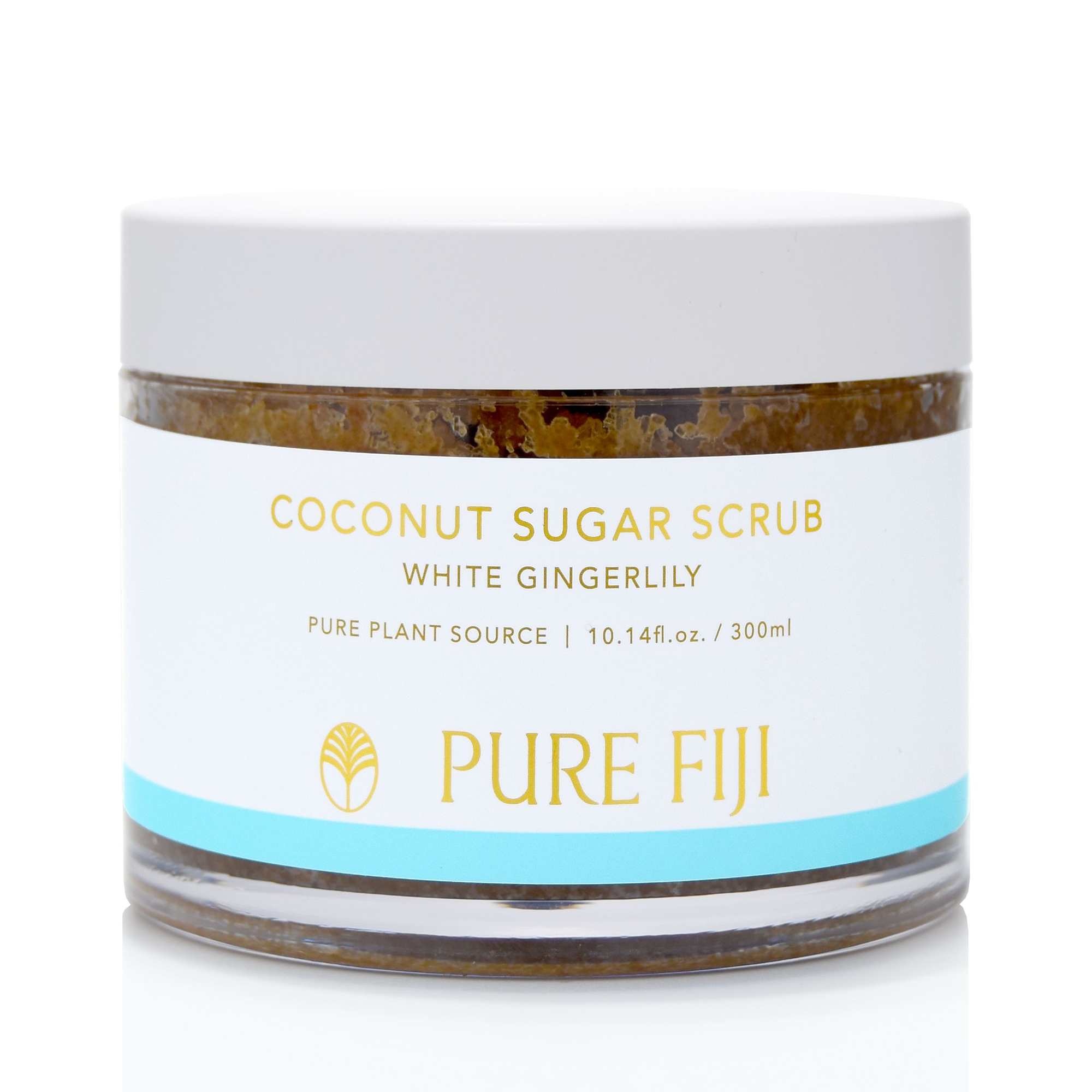 Pure_Fiji_Coconut_Sugar_Rub_white_gingerlily_10.14oz / White Gingerlily