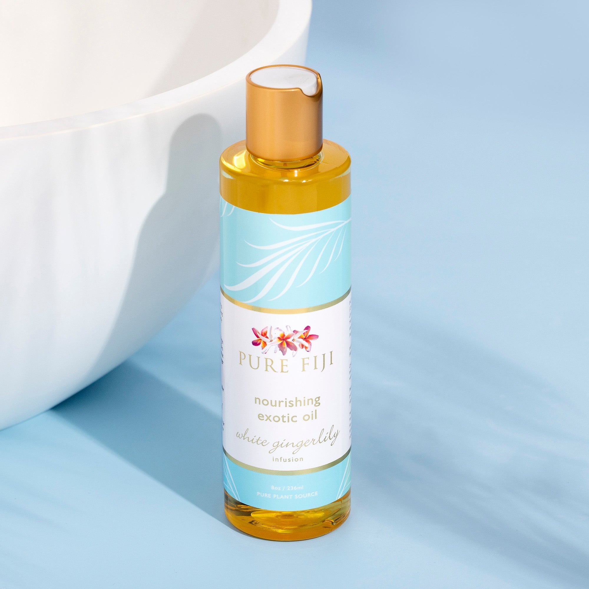 Pure Fiji Exotic Bath and Body Oil / White Gingerlily