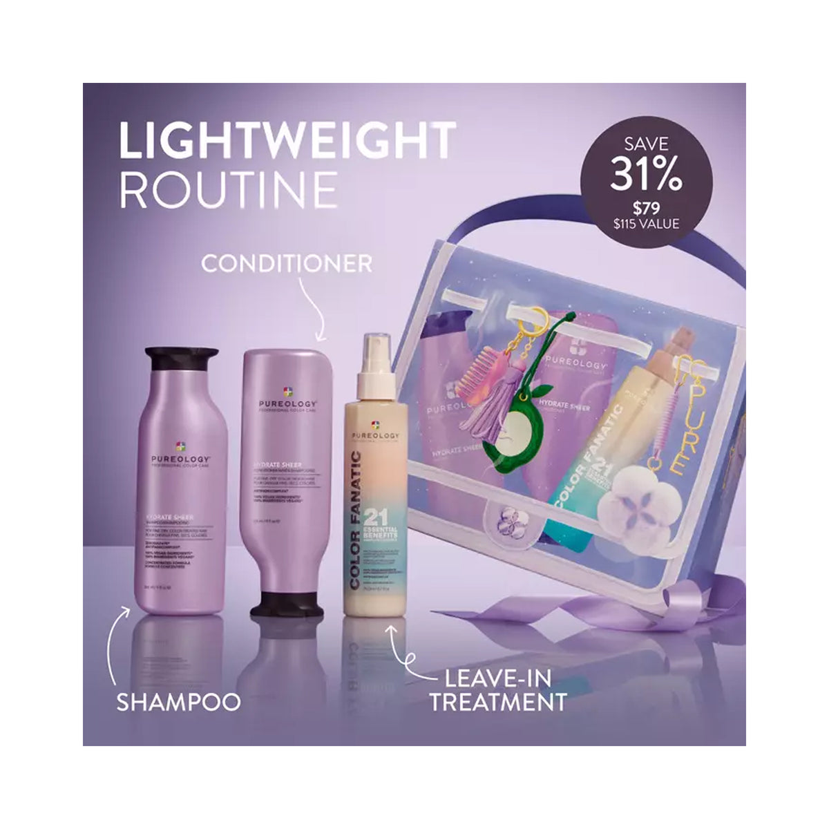 Pureology Hydrate Sheer Hydration Carried Light - Holiday 2026 / KIT, image 46173517447318