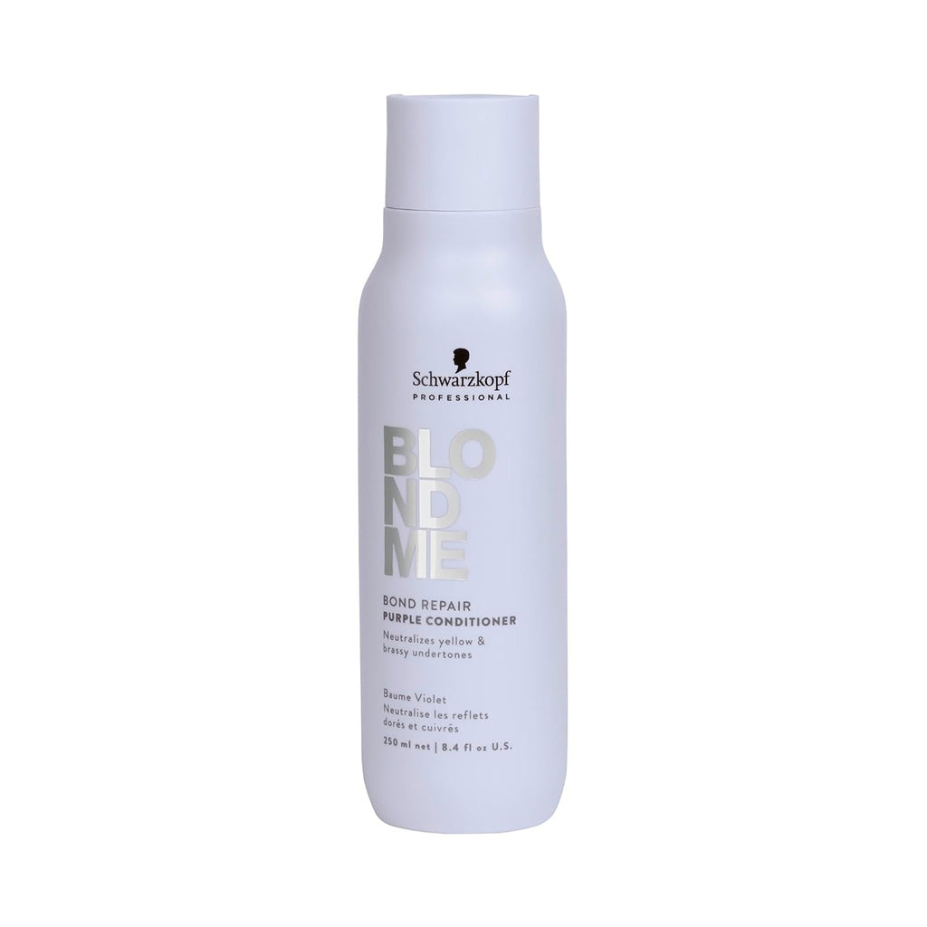 Schwarzkopf Professional BLONDME Bond Repair Purple Conditioner 8.4 oz purple bottle thumbnail 1