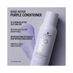 Schwarzkopf Professional BLONDME Bond Repair Purple Conditioner, purple bottle with benefits listed