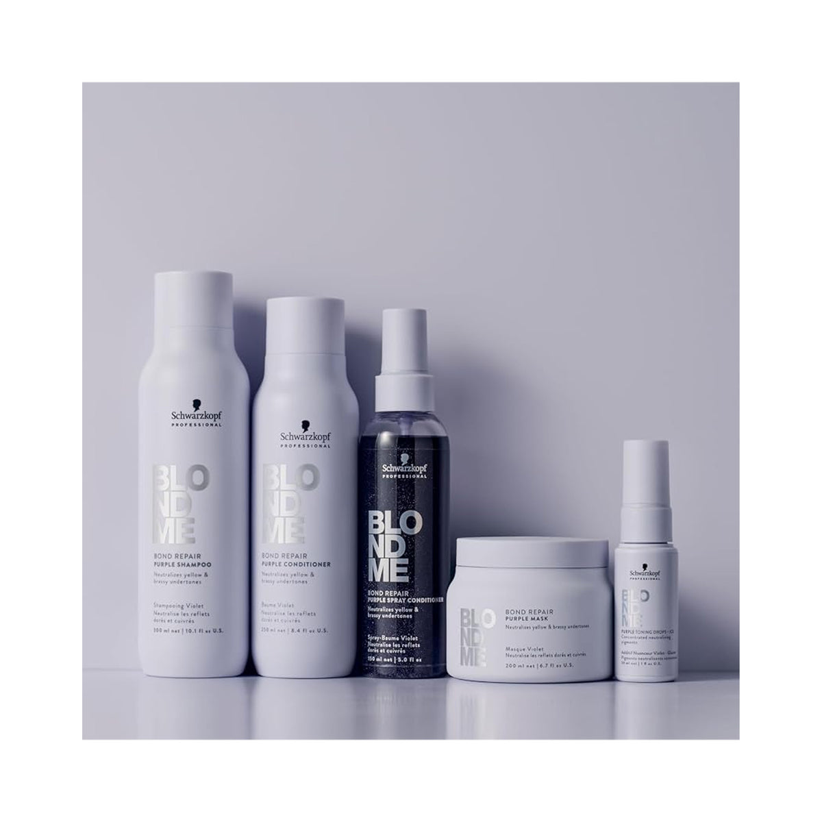 Schwarzkopf Professional BLONDME Bond Repair Purple family of products, image 46267560788118