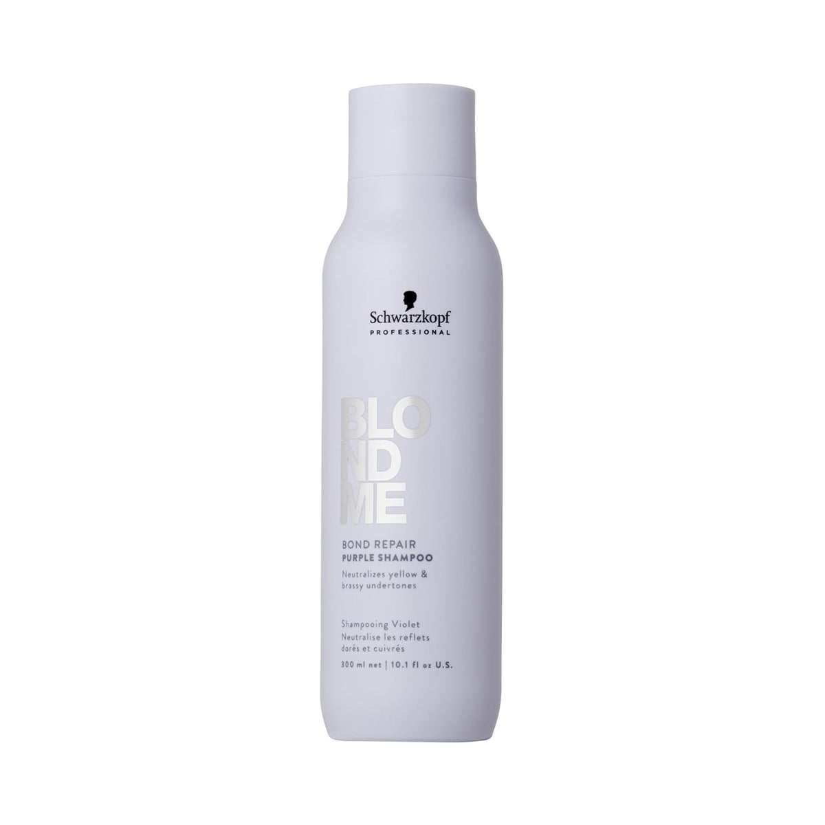 Schwarzkopf Professional BLONDME Bond Repair Purple Shampoo 10.1 oz purple bottle