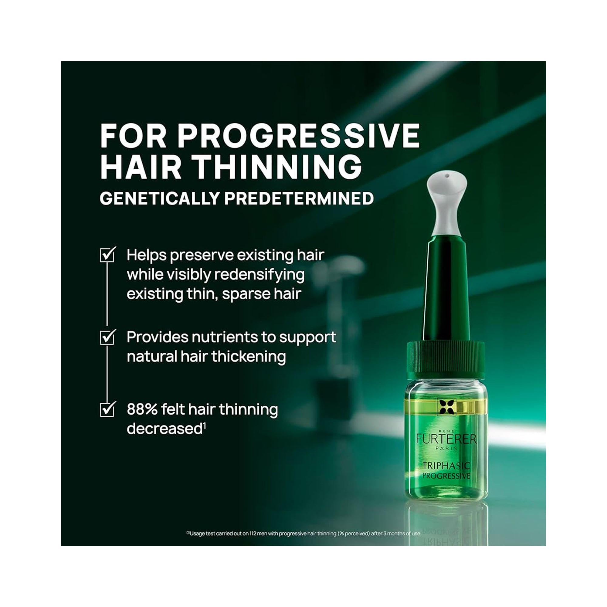 Rene Furterer TRIPHASIC Progressive Anti Hair Loss Treatment - 8 Vials / 0.18