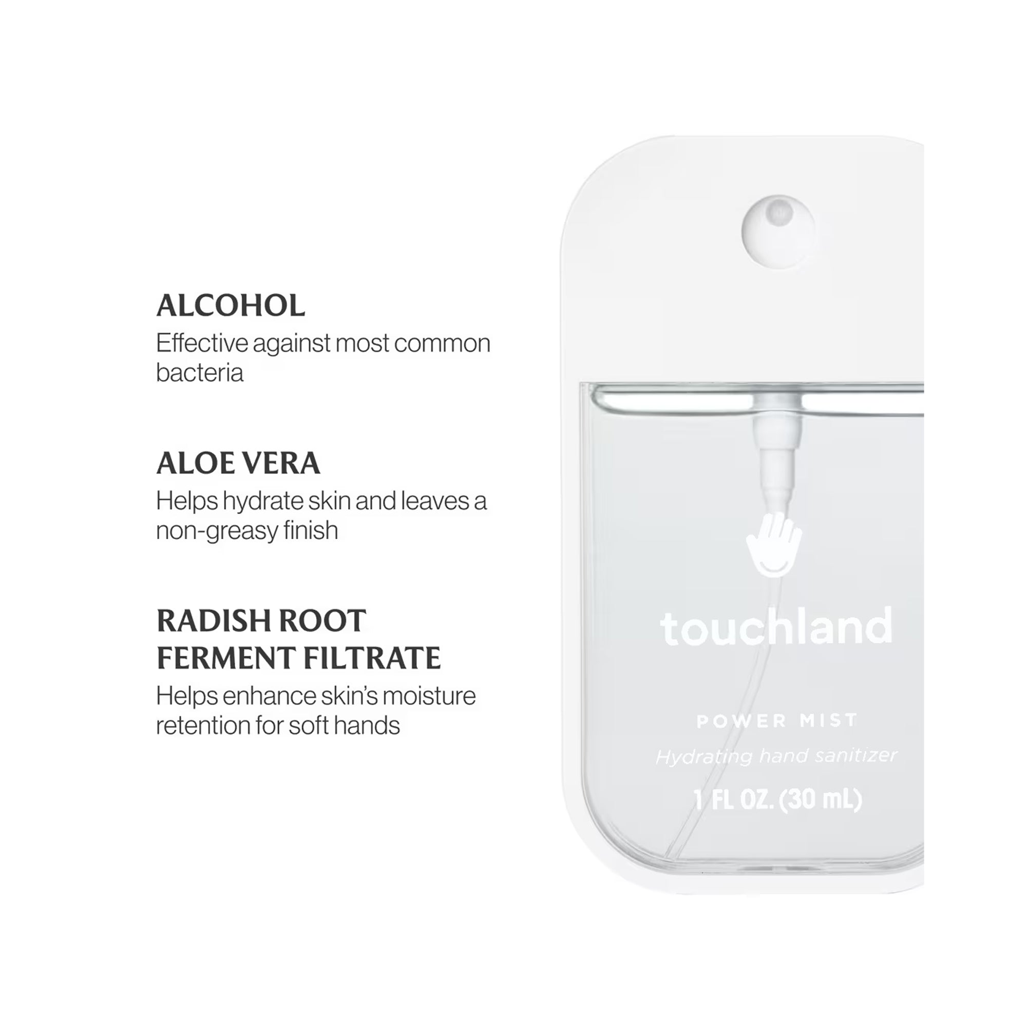 Touchland Powermist Hydrating Hand Sanitizer Rainwater / Rainwater