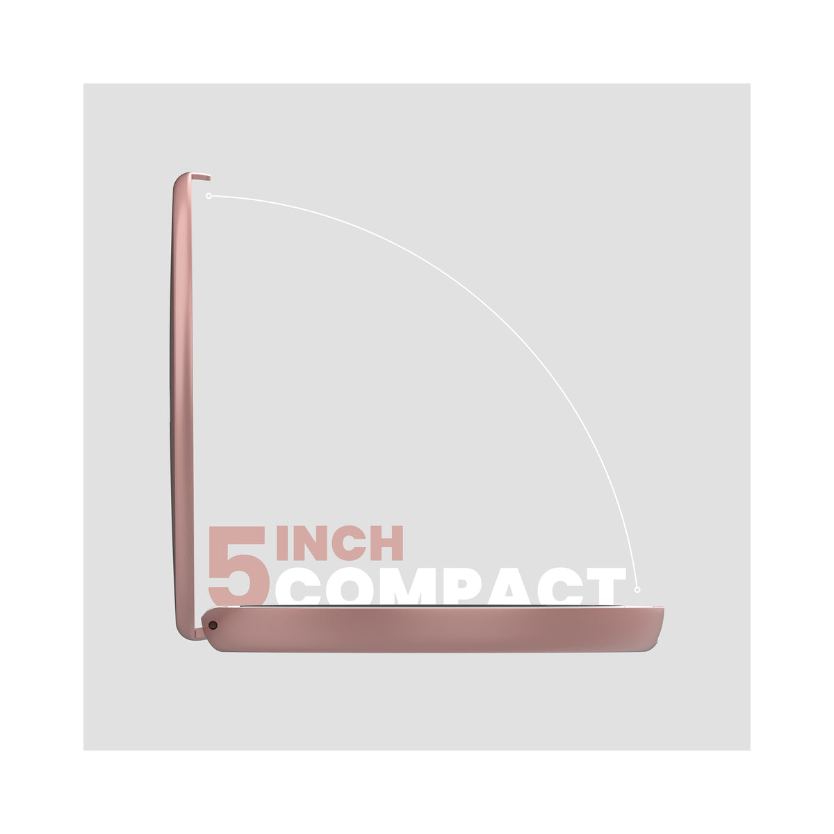 LUNA London COMPACT 2.0 7X 1X Magnifying LED Compact Mirror / ROSE GOLD, image 46179767550102