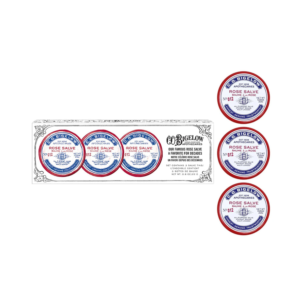 C.O. Bigelow Rose Salve Tin Trio / 3PC thumbnail 2