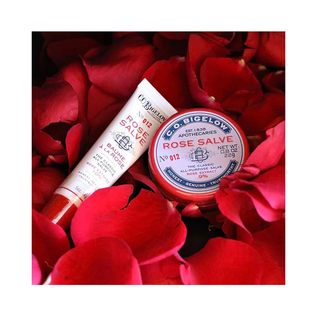 C.O. Bigelow Rose Salve Tin Trio / 3PC, image 46184180416662