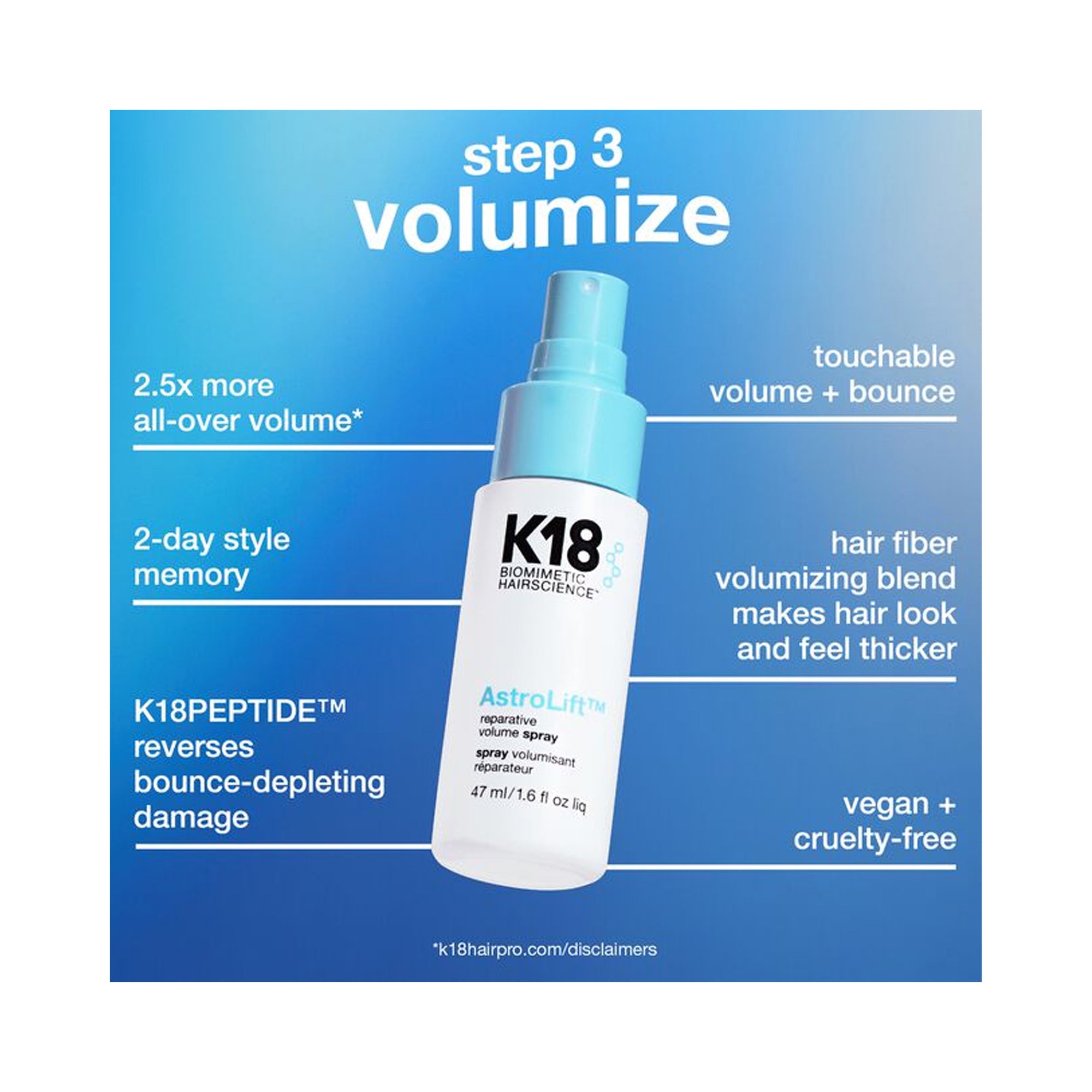 K18 Bioimimetic Salon Blowout At Home 3-peice Kit / KIT