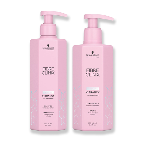 Schwarzkopf Professional Fibre Clinix Tribond Vibrancy Shampoo 10oz and Conditioner 8oz Duo / 10oz/8oz
