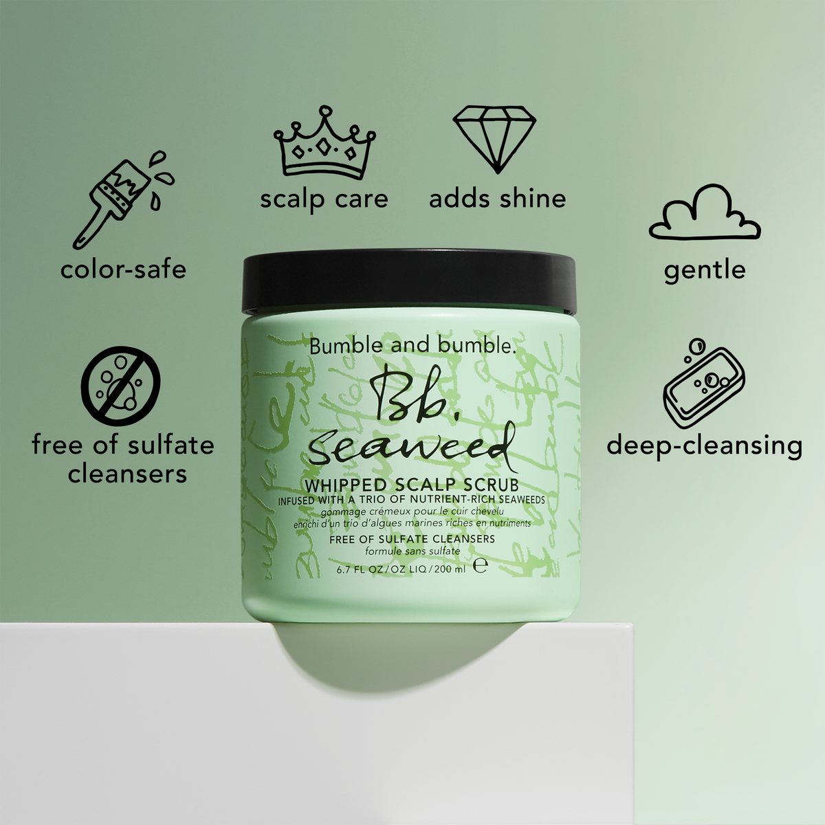 Bumble and Bumble Seaweed Whipped Scalp Scrub / 6.7OZ, image 27634420383894