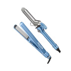 BaBylissPRO Nano Titanium 1¼ Spring Curl Iron & 1 Ultra-Thin Flat Iron Set - Item No. BNTPP95 / SET